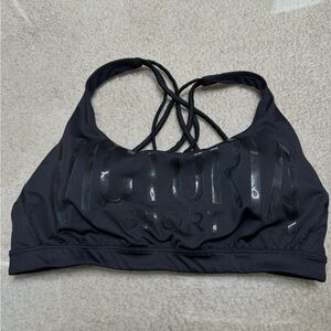 VICTORIA’S SECRET SPORT BLACK STRAPPY SPORTS BRA SZ M NWOT